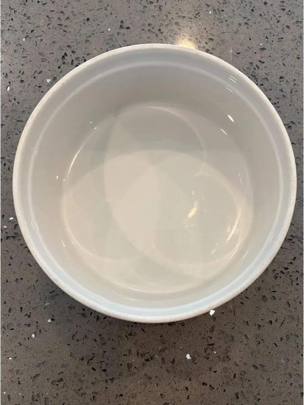 Pillivuyt France White Porcelain Ribbed Soufflé Dish - 6.5